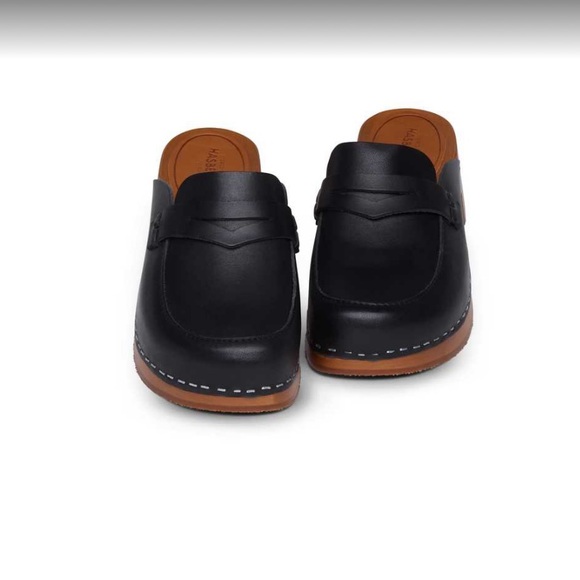 Swedish Hasbeens NWT Black Loafer Black A Classic Clog NWT 🌈 - Picture 4 of 10